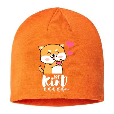 Unity Day Orange Dog Be Kind Anti Bullying Gift And Be Kind Sustainable Beanie