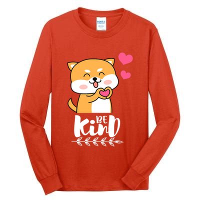 Unity Day Orange Dog Be Kind Anti Bullying Gift And Be Kind Tall Long Sleeve T-Shirt