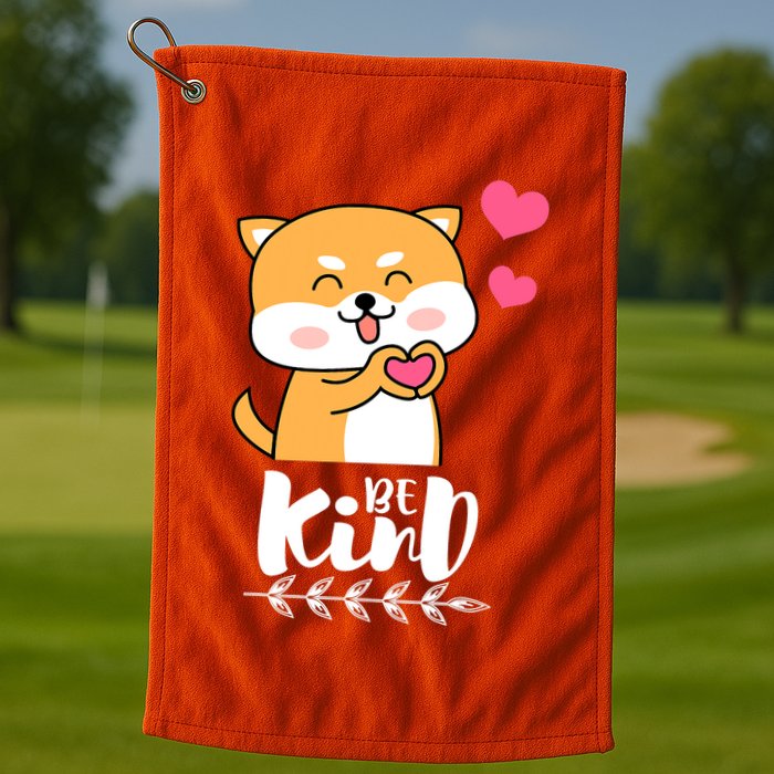 Unity Day Orange Dog Be Kind Anti Bullying Gift And Be Kind Golf Towel