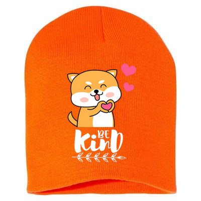 Unity Day Orange Dog Be Kind Anti Bullying Gift And Be Kind Short Acrylic Beanie