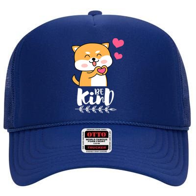 Unity Day Orange Dog Be Kind Anti Bullying Gift And Be Kind High Crown Mesh Back Trucker Hat