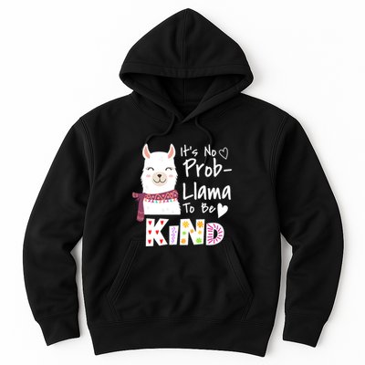 Unity Day Orange No Prob Llama Be Kind Anti Bullying Hoodie