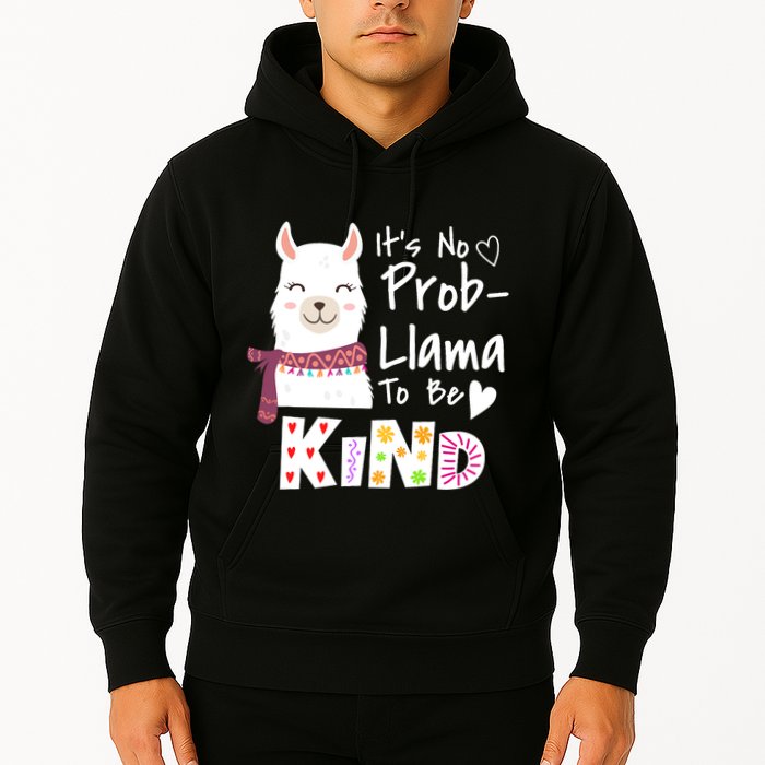 Unity Day Orange No Prob Llama Be Kind Anti Bullying Hoodie