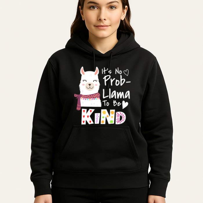Unity Day Orange No Prob Llama Be Kind Anti Bullying Hoodie