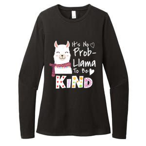 Unity Day Orange No Prob Llama Be Kind Anti Bullying Womens CVC Long Sleeve Shirt