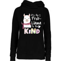 Unity Day Orange No Prob Llama Be Kind Anti Bullying Womens Funnel Neck Pullover Hood