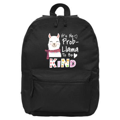 Unity Day Orange No Prob Llama Be Kind Anti Bullying 16 in Basic Backpack