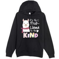 Unity Day Orange No Prob Llama Be Kind Anti Bullying Premium Pullover Hoodie