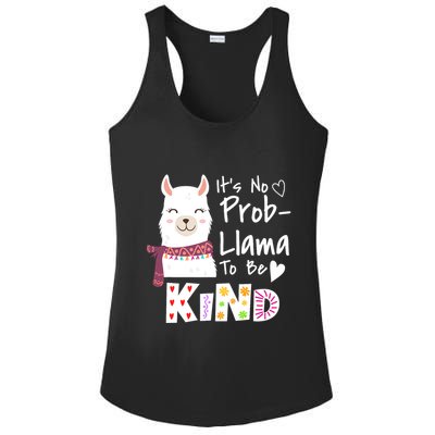 Unity Day Orange No Prob Llama Be Kind Anti Bullying Ladies PosiCharge Competitor Racerback Tank