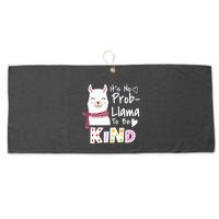 Unity Day Orange No Prob Llama Be Kind Anti Bullying Large Microfiber Waffle Golf Towel