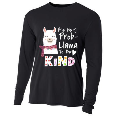 Unity Day Orange No Prob Llama Be Kind Anti Bullying Cooling Performance Long Sleeve Crew