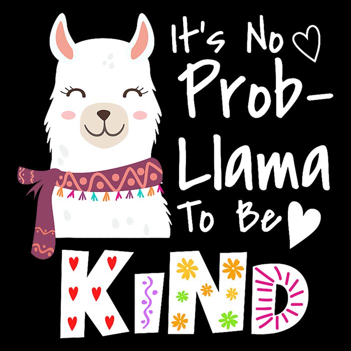 Unity Day Orange No Prob Llama Be Kind Anti Bullying Pom Pom 12in Knit Beanie
