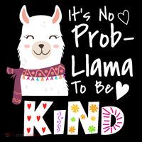 Unity Day Orange No Prob Llama Be Kind Anti Bullying Tie Dye Hoodie
