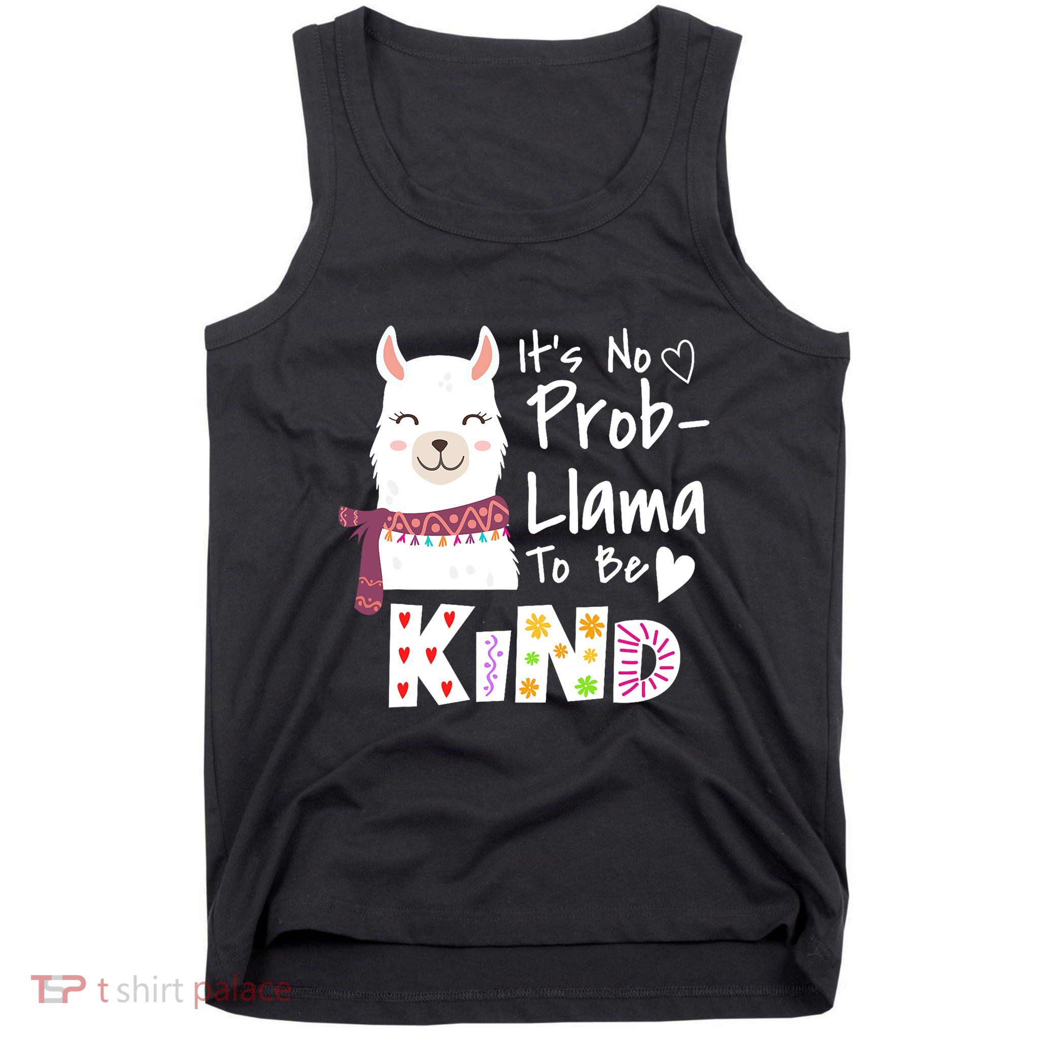 Unity Day Orange No Prob Llama Be Kind Anti Bullying Tank Top