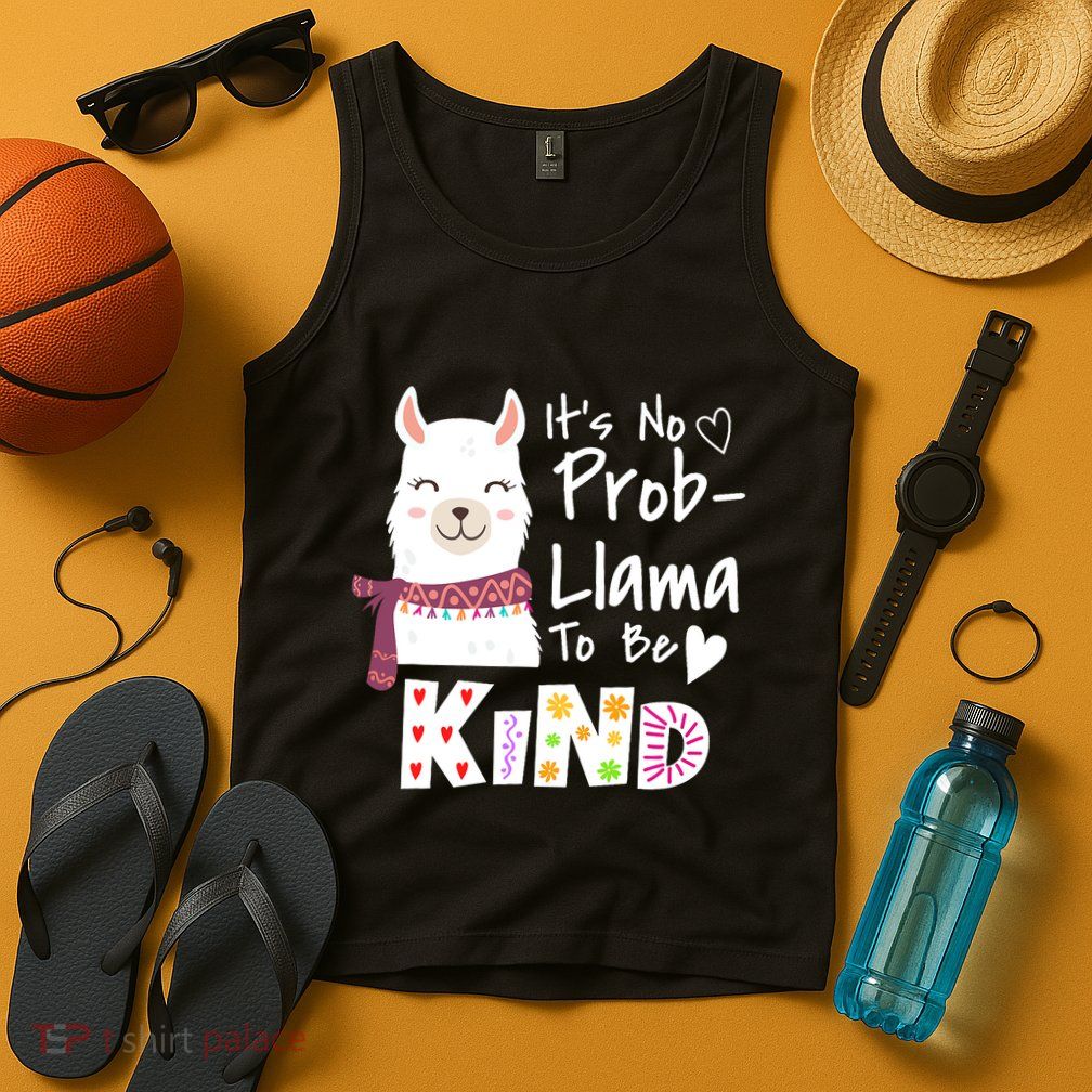 Unity Day Orange No Prob Llama Be Kind Anti Bullying Tank Top