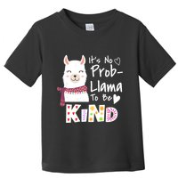 Unity Day Orange No Prob Llama Be Kind Anti Bullying Toddler T-Shirt