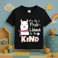 Unity Day Orange No Prob Llama Be Kind Anti Bullying Toddler T-Shirt