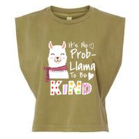 Unity Day Orange No Prob Llama Be Kind Anti Bullying Garment-Dyed Women's Muscle Tee