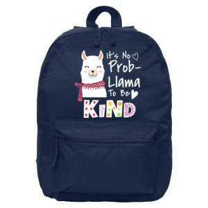 Unity Day Orange No Prob Llama Be Kind Anti Bullying 16 in Basic Backpack