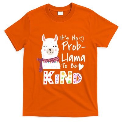Unity Day Orange No Prob Llama Be Kind Anti Bullying T-Shirt