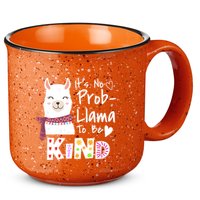 Unity Day Orange No Prob Llama Be Kind Anti Bullying 15oz Campfire Ceramic Mug