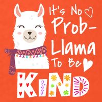 Unity Day Orange No Prob Llama Be Kind Anti Bullying Tall Long Sleeve T-Shirt