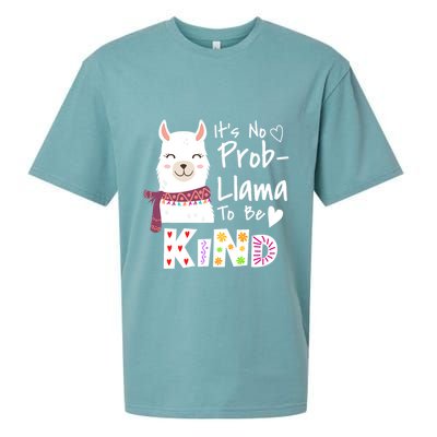 Unity Day Orange No Prob Llama Be Kind Anti Bullying Sueded Cloud Jersey T-Shirt
