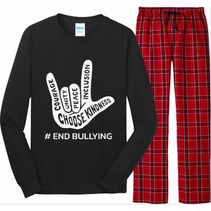 Unity Day Orange Anti Bullying Peace Love Sign Language Long Sleeve Pajama Set