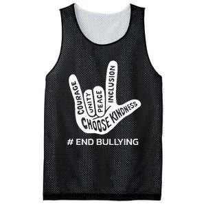 Unity Day Orange Anti Bullying Peace Love Sign Language Mesh Reversible Basketball Jersey Tank