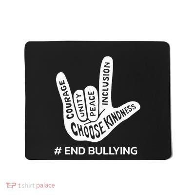 Unity Day Orange Anti Bullying Peace Love Sign Language Mousepad
