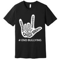 Unity Day Orange Anti Bullying Peace Love Sign Language Premium T-Shirt