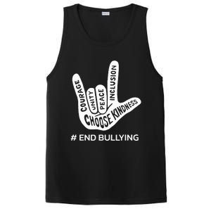 Unity Day Orange Anti Bullying Peace Love Sign Language PosiCharge Competitor Tank