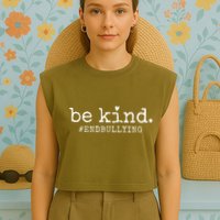 Unity Day Orange Be Kind Anti Bullying Garment-Dyed Women's Muscle Tee