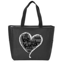 Unity Day Orange Heart Be Kind Anti Bullying Gift Zip Tote Bag