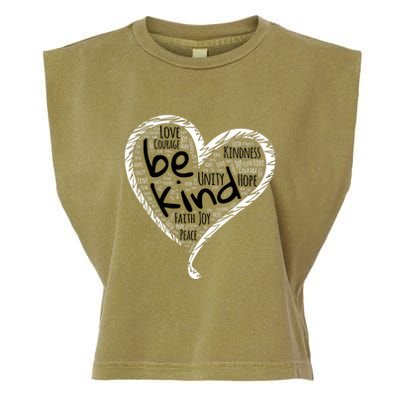 Unity Day Orange Heart Be Kind Anti Bullying Gift Garment-Dyed Women's Muscle Tee
