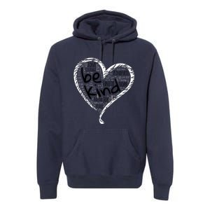 Unity Day Orange Heart Be Kind Anti Bullying Gift Premium Hoodie