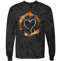 Unity Day Orange Tee Heart Be Kind Anti Bullying Gift Tie-Dye Long Sleeve Shirt