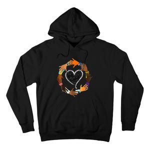 Unity Day Orange Tee Heart Be Kind Anti Bullying Gift Tall Hoodie