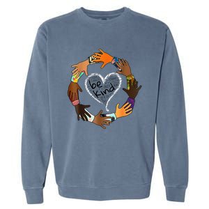 Unity Day Orange Tee Heart Be Kind Anti Bullying Gift Garment-Dyed Sweatshirt