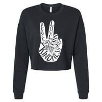 Unity Day Orange Kindness Antibulliyng Be Kind Teacher Cropped Pullover Crew