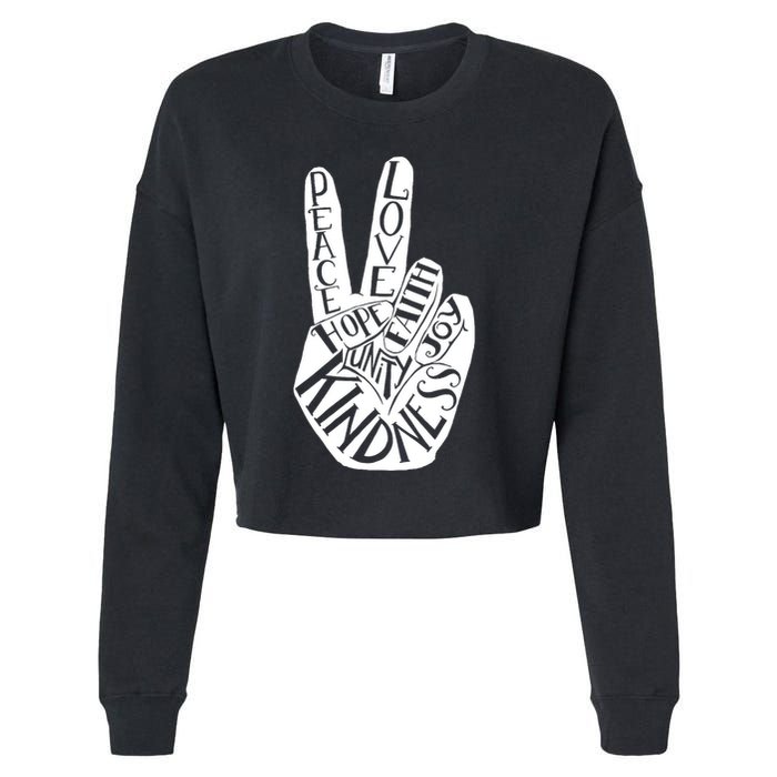 Unity Day Orange Kindness Antibulliyng Be Kind Teacher Cropped Pullover Crew