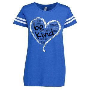 Unity Day Orange Heart Be Kind Anti Bullying Gift Enza Ladies Jersey Football T-Shirt