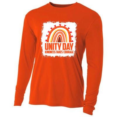 Unity Day Orange Kindness Takes Courage Unity Day Kids Cooling Performance Long Sleeve Crew