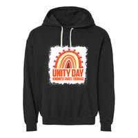 Unity Day Orange Kindness Takes Courage Unity Day Kids Garment-Dyed Fleece Hoodie