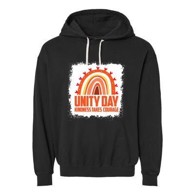 Unity Day Orange Kindness Takes Courage Unity Day Kids Garment-Dyed Fleece Hoodie