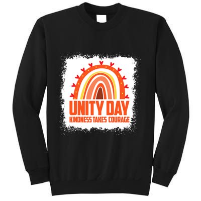 Unity Day Orange Kindness Takes Courage Unity Day Kids Sweatshirt