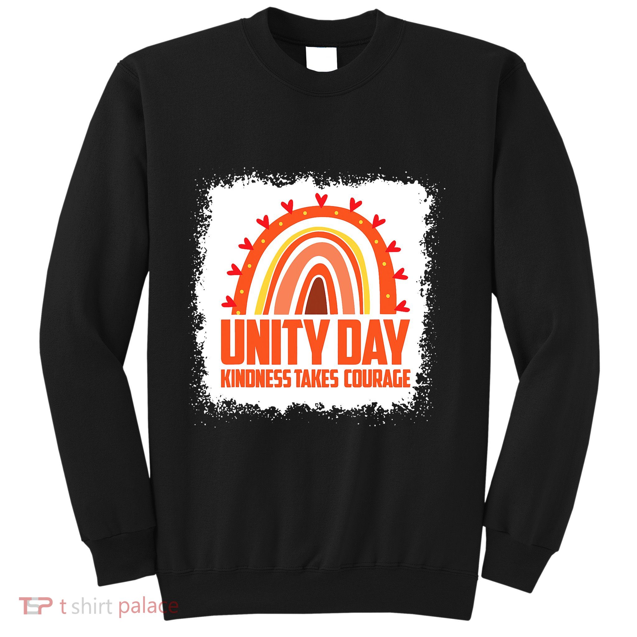 Unity Day Orange Kindness Takes Courage Unity Day Kids Sweatshirt