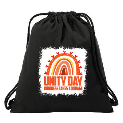 Unity Day Orange Kindness Takes Courage Unity Day Kids Drawstring Bag