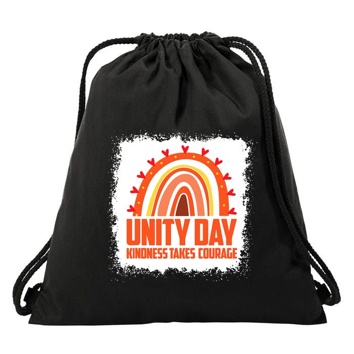Unity Day Orange Kindness Takes Courage Unity Day Kids Drawstring Bag