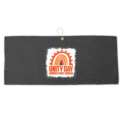 Unity Day Orange Kindness Takes Courage Unity Day Kids Large Microfiber Waffle Golf Towel